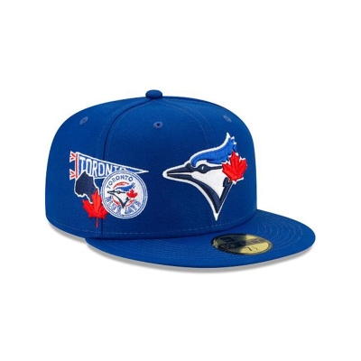 Toronto Blue Jays Gorra | New Era MLB City Patch 59fifty Fitted Cap Mexico - Azules